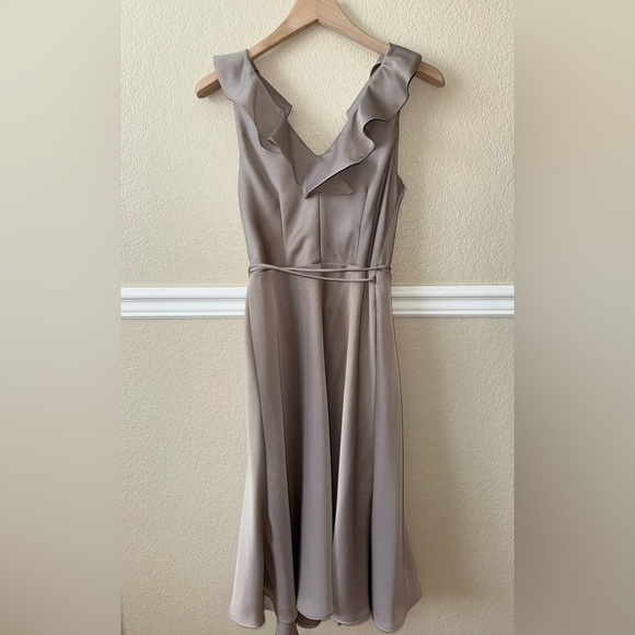 BHLDN Midi Wrap Dress Size 4 - Picture 3 of 10